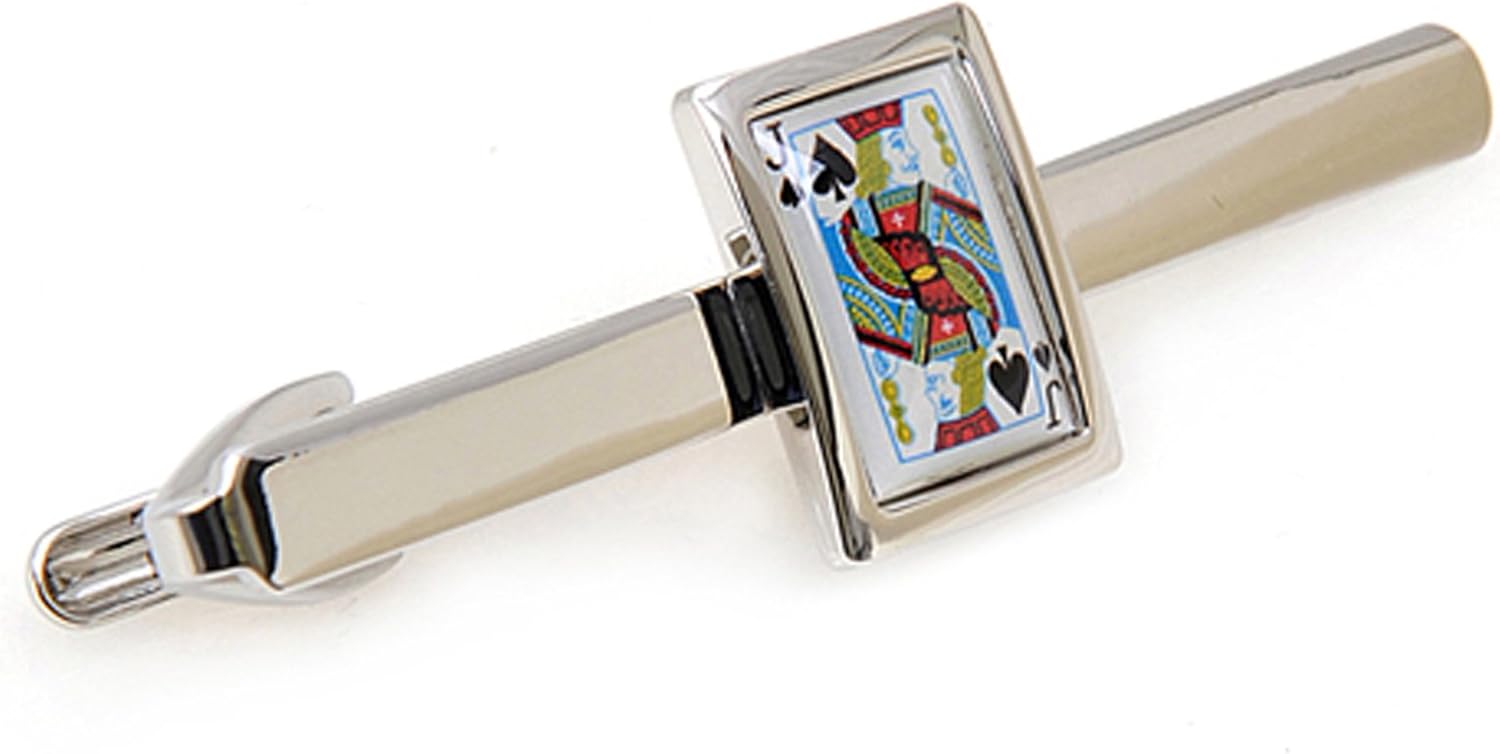 boxedgifts Jack of Spades Tie Bar Jewelry