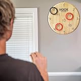 TUAHOO Hoopla Ring Toss Game Wooden Board Hookey for Kids Adults Indoor Outdoor view 8
