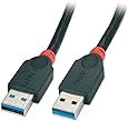 LINDY 5m USB 3.0 Cable - Type A Male to A Male, Black