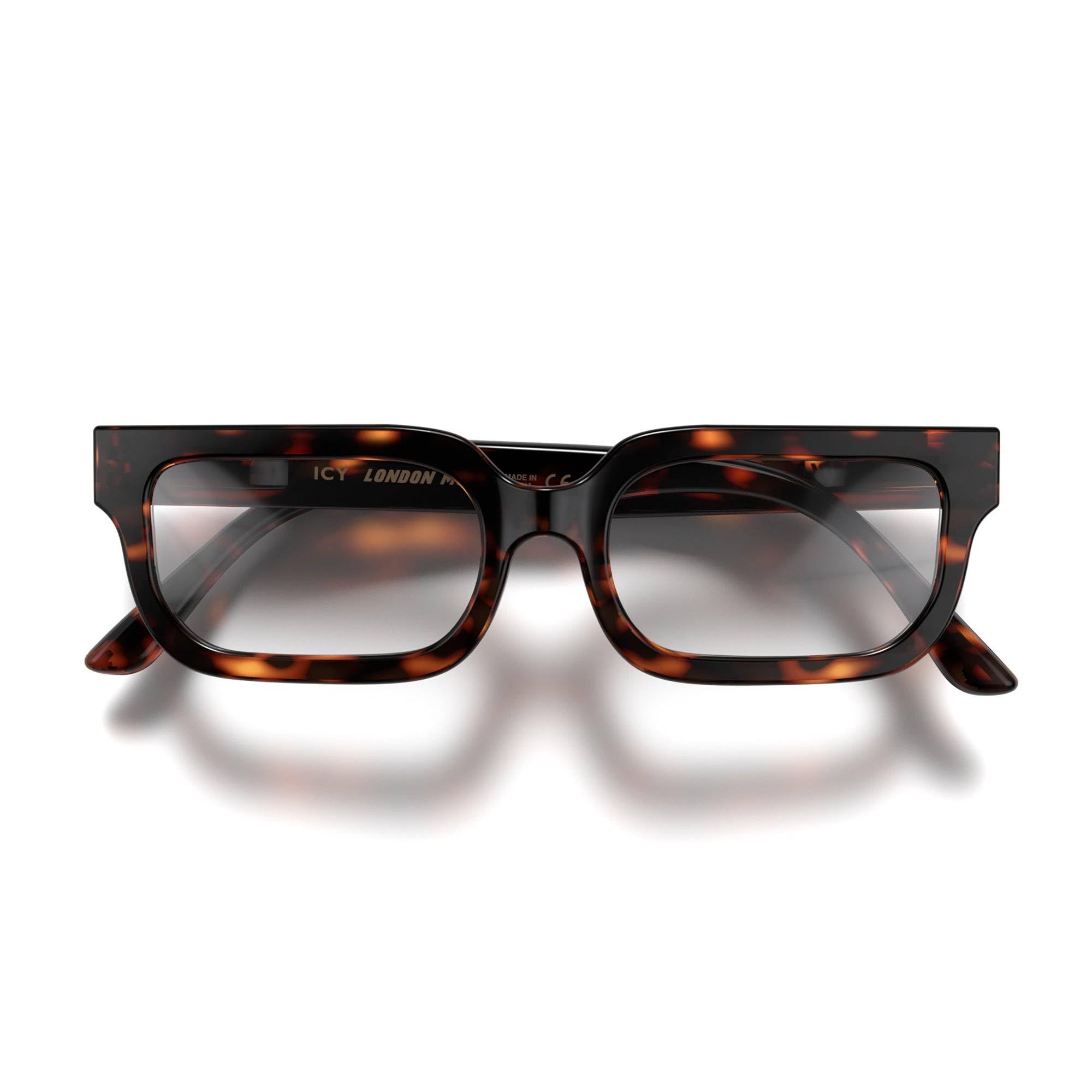 LONDON MOLE® Icy reading glasses | Cool rectangular shaped readers | Men’s Women’s Unisex | Spring hinges