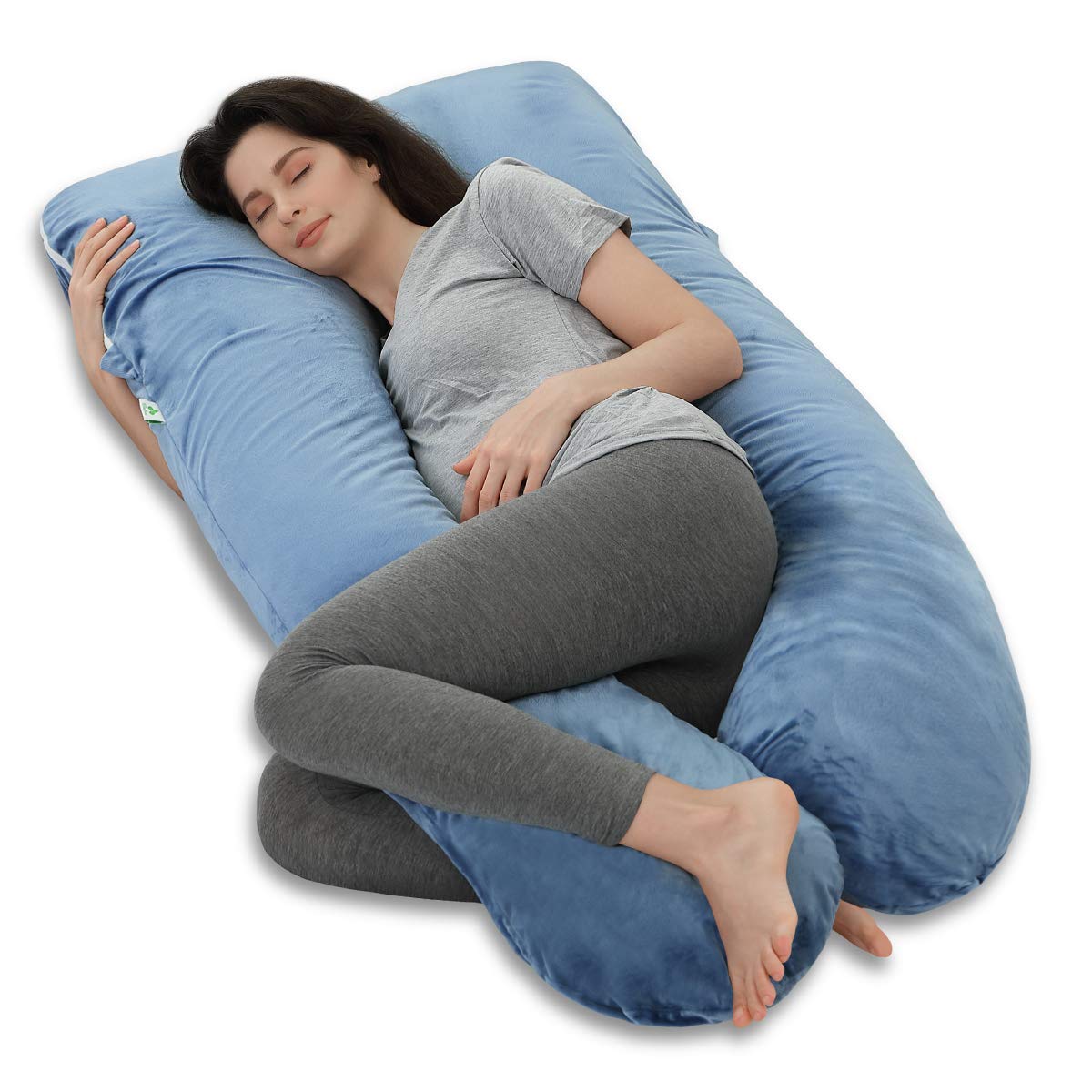 Nidream Pregnancy Pillow With Jersey Cover C Shaped Full Body