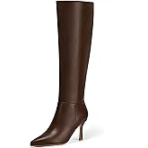 Vipost 3.3 inch Kitten Heel Boots for Women, Knee High Pointed Toe Boots for Women, Tall Long Boot Side Zipper, Fall Winter Fasion 2025