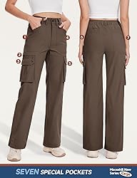 Moosehill Cargo Hiking Pants Women High Waisted