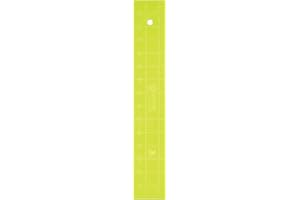MISSOURI STAR QUILT CO. Acrylic Quilting Ruler, 2.5'' x 15'' | Long Ruler for Sewing, Measuring and Cutting Quilt Fabric | Straight Edge Tool for Layer Cakes, Charm Pack Quilts, and DIY Craft Projects, Green