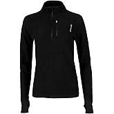 Hot Chillys Women's La Montaña Fleece Zip-T Thermal Top | UPF 40 Moisture-Wicking Mountain Weight Active Fit Base Layer Shirt