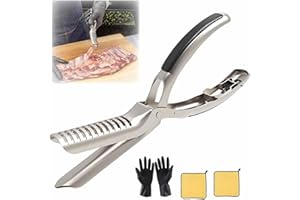 HUAHUVE Cumulus Ribmem Pro, Sherum Ribmem Pro, Cumuul Pro, Rib Prep Pro, Premium 304 Stainless Steel Rib Prep Tool, Dual-Function Blade, BBQ Rib Skinner Tool, Dishwasher Safe Barbecue Accessories(1 Set)