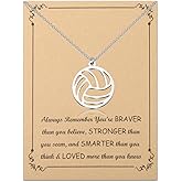 Volleyball Necklace Volleyball Gifts for Volley ball Players Gifts Pendant Necklace