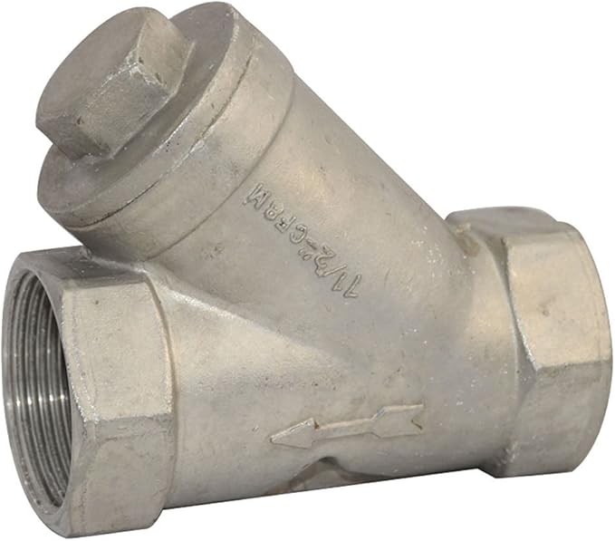 Megairon 11/2" WYE Strainer Mesh Filter Valve, 800WOG YSpring NPT