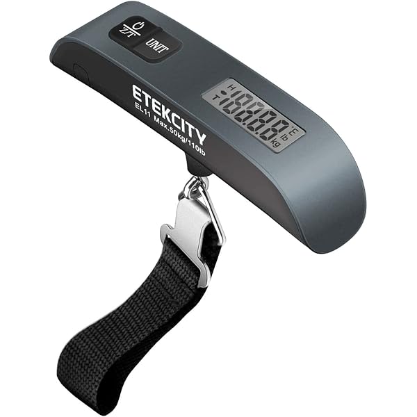 Flintronic Digital Luggage & Fishing Scale - 75kg/165lb Capacity With Backlit LCD & Built-in Tape Measure-1159713