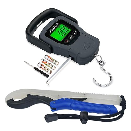Fishfun Fish Scales Digital Weight, 110lb/50kg with Large Lip