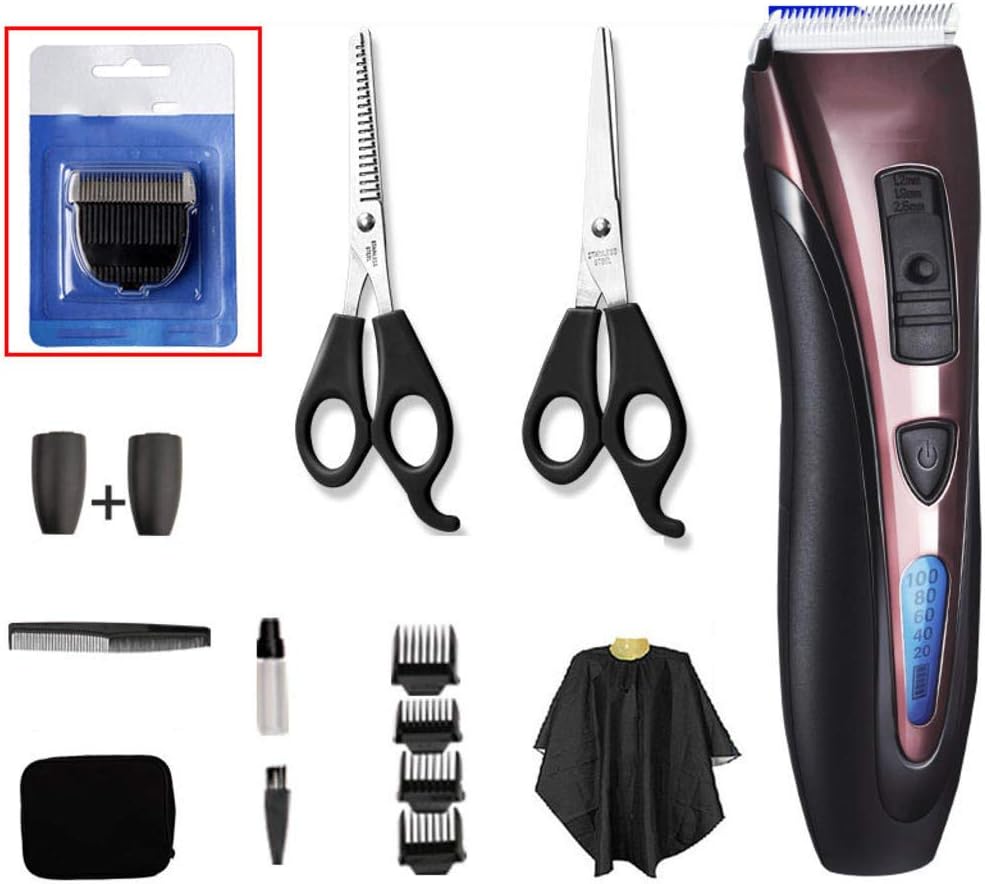 Cordless Electric Hair Clipper Set For Men With 2 Hairdressing
