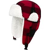 Sarfel Toddler Winter Hat Baby Boy Winter Hat Sherpa Lined Toddler Warm Fleece Hats Kids Trapper Hats for Boys Girls Beanie