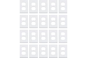 �鶹�� Basics 1-Gang Duplex Wall Plate - 20-Pack, White