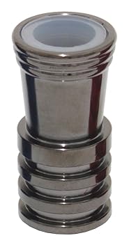 Caesar Schlauchadapter mit Dichtung für alle Wasserpfeifen | Adapterset | Shining Black
