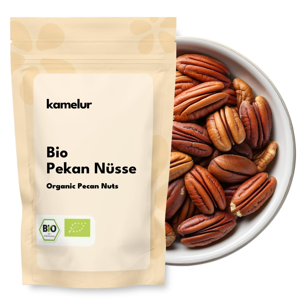 Kamelur Bio Pekannüsse - 1kg - Pecannüsse in Rohkostqualität ohne Zusätze