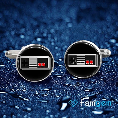 Mens Video Game Controller Cufflinks Geek Nerd Unique Groomsmen Cuff link for man Anniversary Father's Day Gifts for Him Wedding Newlywed Jewelry