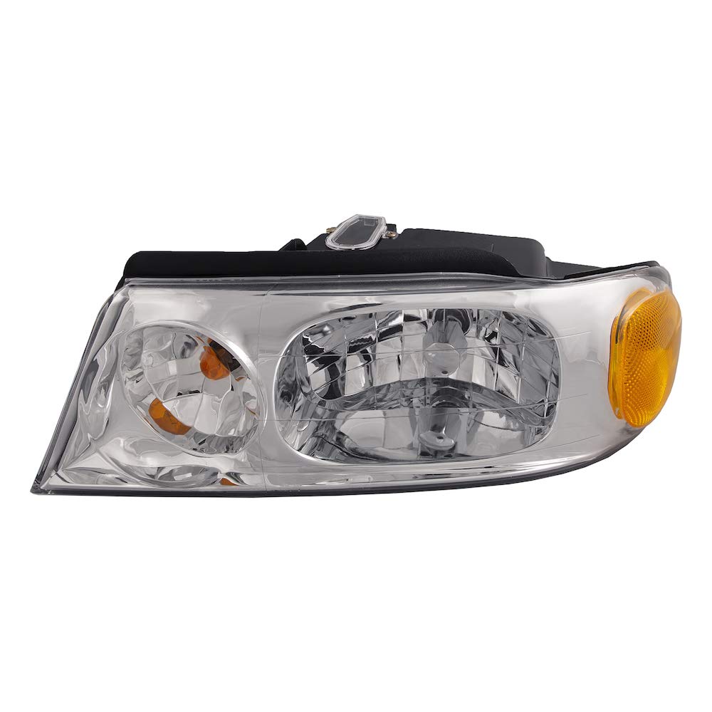 HEADLIGHTSDEPOT Chrome Housing Halogen Left Driver Headlight Compatible With King of the Road Genesi