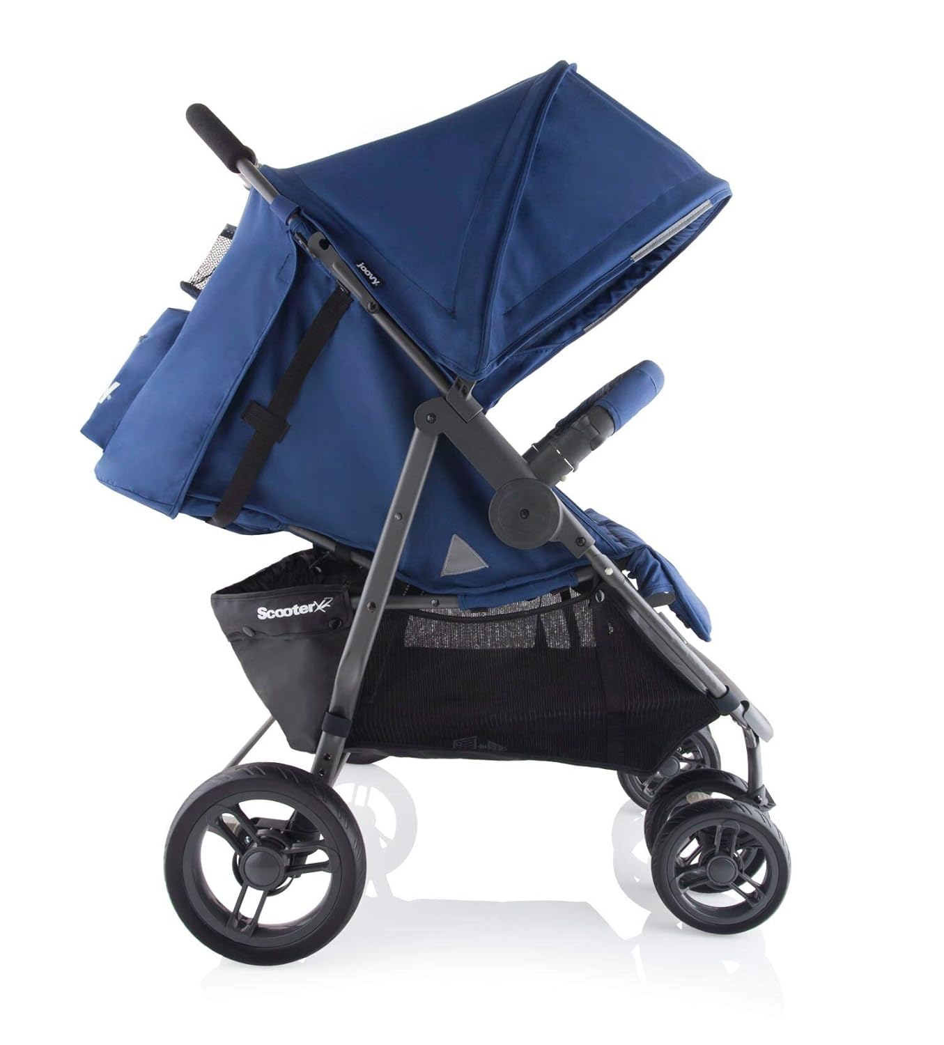joovy double stroller blue