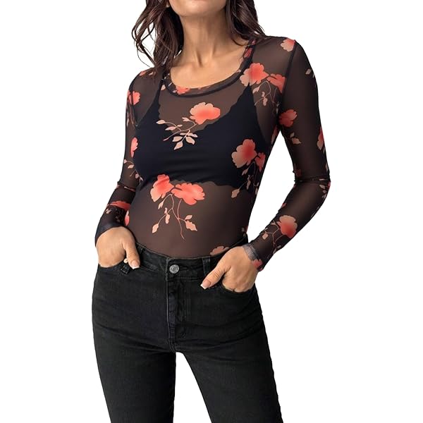 MEER. / メーア | NECK SLIT SHEER TOPS Sheer Fitted Turtleneck Top With Thumbholes, Long Sleeves