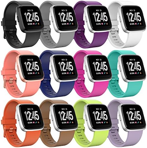 Jiamus For Fitbit Versa Strap, Silicone Fitbit Versa Bands Versa Strap Replacement