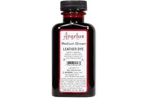 Angelus Leather Dye, 3 oz, Medium Brown