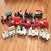Tinksky Christmas Decor Cute Wooden Mini Train Decoration Ornaments Kids Gift Home Party Kindergarten Decor Christmas Birthday Gift for Children Random Color