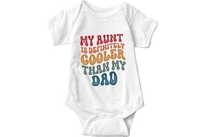 listery Aunt Cool Than Dad Baby Boy Clothes infant Unisex Funny Baby Girl Baby Bodysuit 0-12 months
