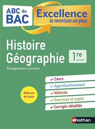 Download ABC du BAC Excellence Histoire-Géographie 1re - La mention en plus - Nouveau Bac PDF