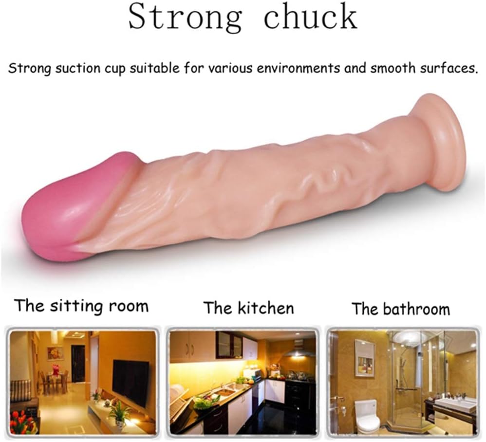 ZJBQS Realistic people 7.8Inch Hand-Free Huge Real Flesh Dîldɔ Women Toys with Suction Cup01 -Love life