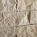Ivory Travertine 2 X 4 Split-Faced Brick Mosaic Tile - 6
