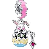 Annmors 925 Sterling Silver Charms, Animal Flower Plant Nature Bead Dangle Spring Pendant for Women Easter St. Patrick Holiday Jewelry Gift