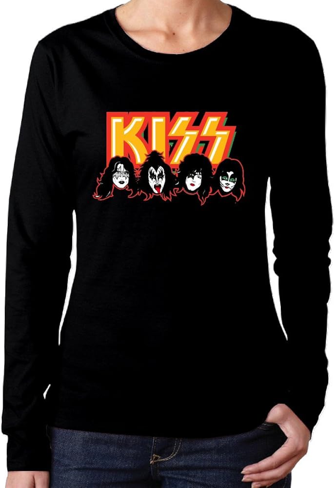 Womens Kiss Band Members Long Sleeve Tshirt Amazon.ca Clothing