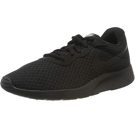 black nike tanjun trainers womens
