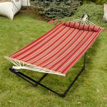 48 Tequila Sunrise Hammock with Pillow, Toasted Almond