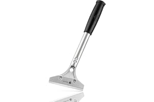 ORIENTOOLS Heavy Duty 4-inch Razor Blade Scraper with Long-Handle, Cleaning Glass Wall Scraper, Painting stripping tools,Tile Adhesive Removal