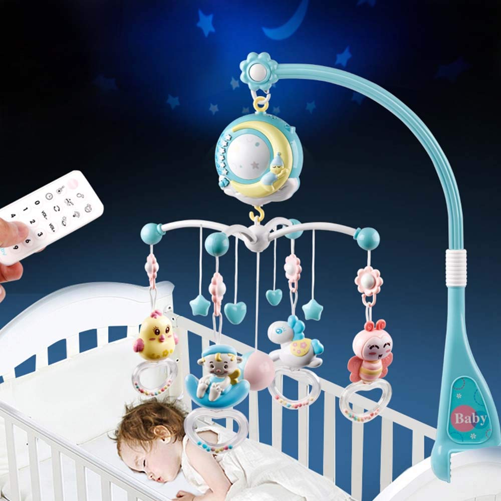 Moonvvin Baby Mobile para cunas con música, cuna móvil con luz ...