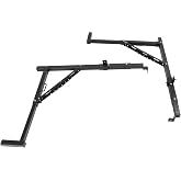 ALMULOO Heavy Duty Ladder Rack,Truck Rack 19"-34" W 38.6"-43.6" H Truck | Ladder 250lbs Capacity for Truck Pickup