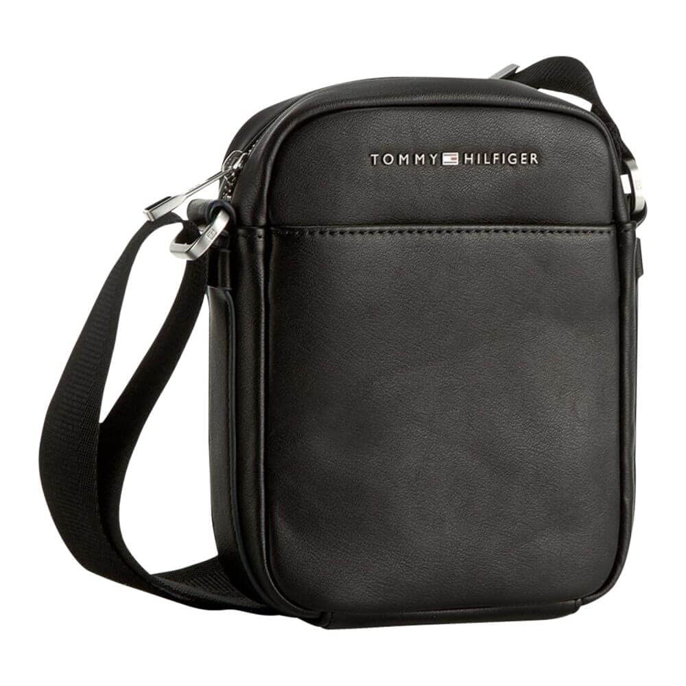 Tommy Hilfiger Men’s TH City Mini Reporter Bag, Black (Black), One Size