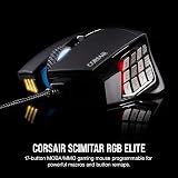 Corsair Scimitar RGB Elite MOBA MMO Gaming Mouse 18000 DPI Optical view 3