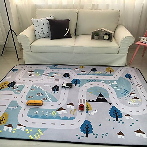 MAXYOYO Play Mat for Baby Grey Area Rug 