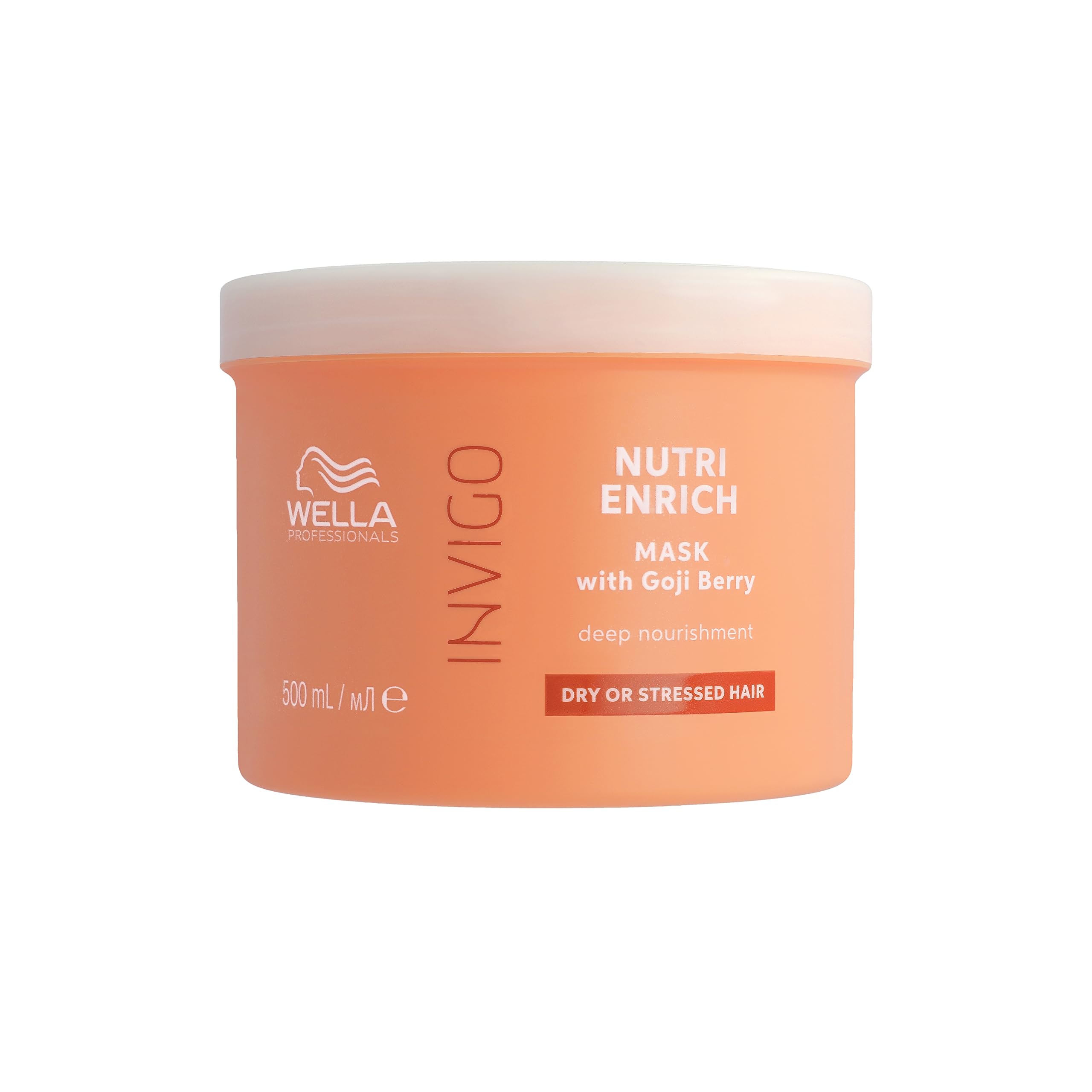 Wella Professionals Invigo Nutri Enrich Deep Nourishing Mask - Instant Deep Nourishment Anti-Frizz Hair Mask With Vitamin E and Oleic Acid - Restore Dry and Damaged Hair 500ml