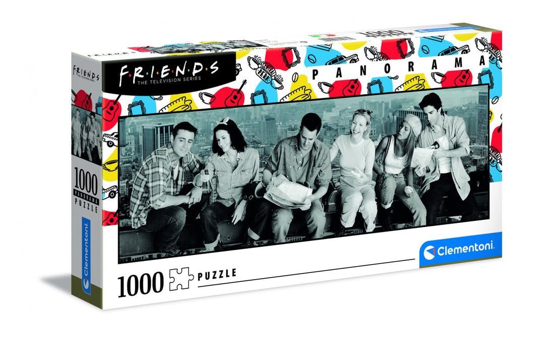 Clementoni 39588, Friends Panorama Puzzle for Chilldren and Adults - 1000 pieces, Ages 10 Years Plus