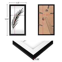NAOKBOEE 4x12 Picture Frame in Black, Photo Frames