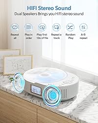 CD Player Portable, FELEMAN Upgraded Boombox CD