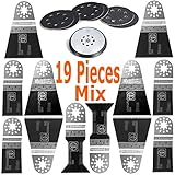 Fein MultiMaster Original Authentic 19 PC Mix E-Cut Oscillating Saw Blades and Sanding 152 (63502152130) 161 (63502161110) 134 (63502134110) 127 (63502127110) 133 (63502133110)
