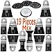 Fein MultiMaster Original Authentic 19 PC Mix E-Cut Oscillating Saw Blades and Sanding 152 (63502152130) 161 (63502161110) 134 (63502134110) 127 (63502127110) 133 (63502133110)