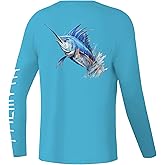 Palmyth Boys Fishing Shirt Youth Long Sleeve T-Shirt UPF 50+ Sun Protection
