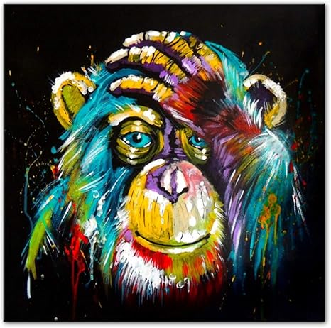 Hyfbh Impressions Sur Toile Aquarelle Pensee Singe Mur Art Abstrait Animaux Pop Art Peintures Decoration Murale Photos Pour Chambre D Enfants 60x60 Cm 23 6 X23 6 Avec Cadre Amazon Fr Cuisine Maison Hyfbh Impressions Sur Toile Aquarelle Pensee Singe Mur Art Abstrait Animaux Pop Art Peintures Decoration Murale Photos Pour Chambre D Enfants 60x60 Cm 23 6 X23 6 Avec Cadre Amazon Fr Cuisine Maison