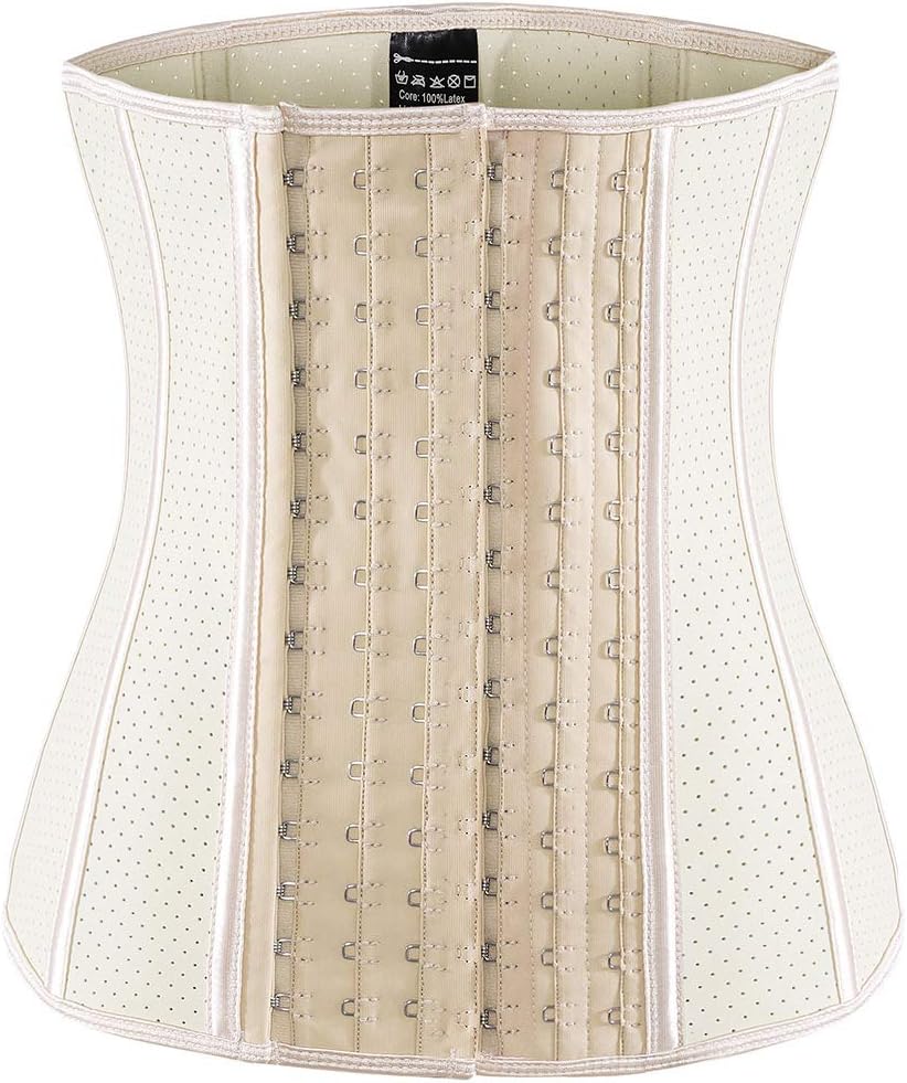 Waist Trainer for Women Corset Cincher Body Shaper Girdle Trimmer with Steel Bones Extender