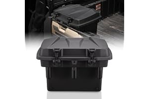 HAKA TOUGH Storage Cargo Box for Polaris Ranger 1000/XP/900/Crew/570 Mid-Size/Fullsize,Bed Accessories for General 1000 Tool Box Rear Trunk Storage Waterproof 21L